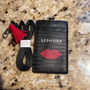 Brand new Sephora card and ID holder with lanyard.